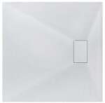 BESCO - Štvorcová sprchová vanička VEXO - biela - Farba - Biela, Nožičky k vani - Bez nožičiek, Rozmer A - 80, Rozmer B - 80 VANKVEX80CTVERW