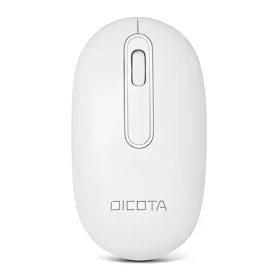 Dicota Desktop biela / Bezdrôtová myš / Bluetooth + 2,4 GHz RF / dobíjacie batérie / 1600 DPI / USB-C nabíjanie (D32045)