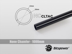 BitsPower Crystal Link Tube 12/10mm, 1000mm, Čierny (BP-NCCLT12ACBK-L1000)