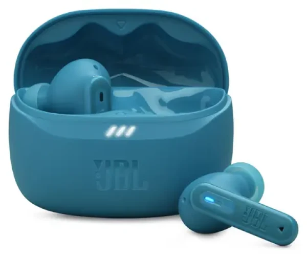 JBL Tune Beam 2 tyrkysové / Bezdrôtové slúchadlá do uší / Bluetooth 5.3 / výdrž 12 h