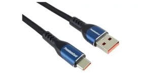 PremiumCord USB-C - USB-A 1,5m / Kábel / 5A rýchlonabíjací / bavlnený oplet (ku31cy15)