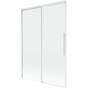 MEXEN/S - Rox vaňová zástena 2-krídlová posuvná 120 x 150, transparent, biela 8C9-120-001-20-00
