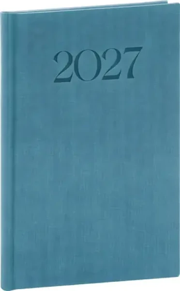 NOTIQUE Biella 2027 modrý / Týždenný diár / 15 × 21 cm