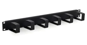 Triton RAB-VP-X21-A1 / Vyväzovací panel 19" 1U / 6x háčik 70x40 mm / kovový / čierna (RAB-VP-X21-A1)