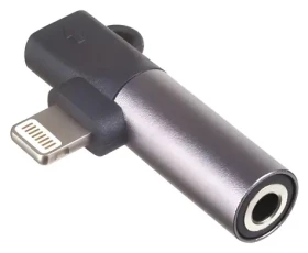 Akyga Lightning na Jack 3,5 mm čierna / Audio adaptér / ABS (AK-AD-63)