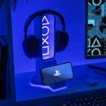 PALADONE PlayStation Stojan s LED svetlom / Držiak slúchadiel a telefónu / USB-C / diaľkové ovládanie / 30 cm (PP14328PSEPMM)