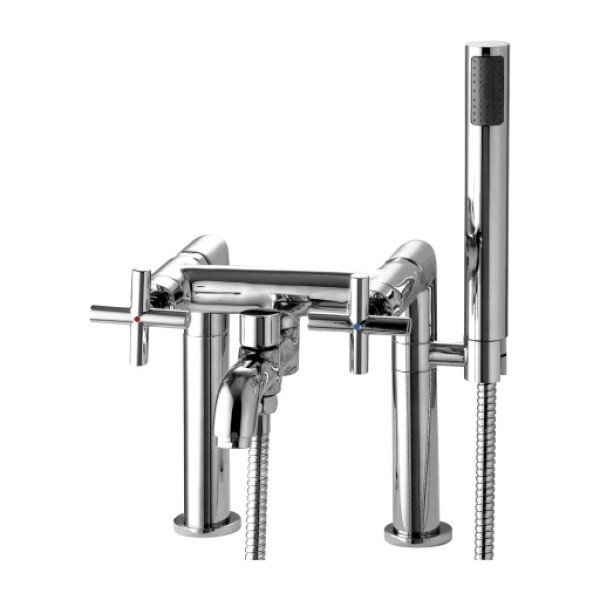 OMNIRES - MODERN vaňa batéria dvojotvorová s dvojdielnym sprchovacím setom, chróm lesklý C304-HCR