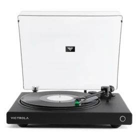 Victrola VPT-1520-BLK-INT Wave čierna / Gramofón / 2 rýchlostné / RCA / Auracast / predzosilňovač (100002200210)