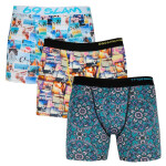 Pánske boxerky fit mix 3PACK 69SLAM mix barev