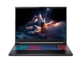 Acer Nitro V 16S čierna / Notebook / 16" WQXGA 180Hz / Intel Core 7 240H / 16GB DDR5 / 1TB SSD / RTX 5070 8GB / W11H (NH.QXDEG.001)