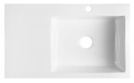 SAPHO SAPHO - AVORIA keramický drez s odkvapem, 86x51cm, biela 55086