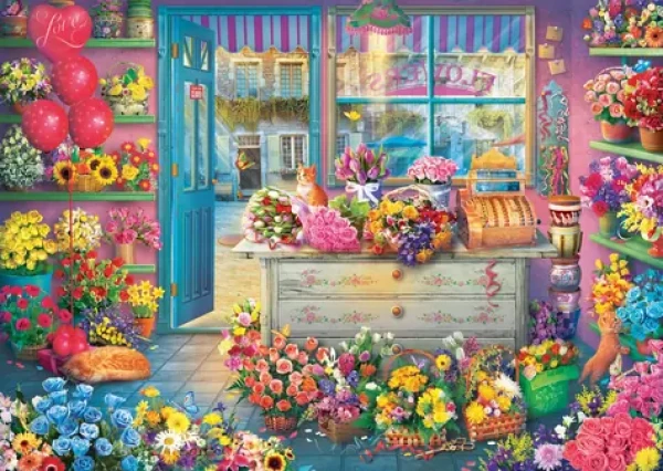 Schmidt Puzzle Farebné kvetinárstvo
