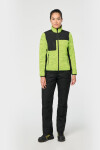 WK WK 9109 Dámska pracovná pletená fleecová bunda 20.9109 fluorescenčná žltá melírovaná/čierna fluorescent yellow melange/black S