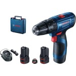 Bosch Professional GSR 120-LI aku vŕtací skrutkovač, 12 V, 2.0 Ah Li-Ion akumulátor vr. 2x aku, vr. nabíjačky, + púzdro, GSR 120-LI; GSR 120-LI