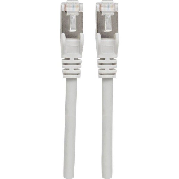 Intellinet 317245 RJ45 sieťové káble, prepojovacie káble CAT 6A S/FTP 5.00 m sivá fóliové tienenie, tienenie pletivom, bez halogénov 1 ks; 317245