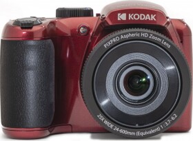 Kodak Astro Zoom AZ255 červená / 3 LCD / 16.35 MPix BSI CMOS / 25x optický zoom / SD (AZ255RD)