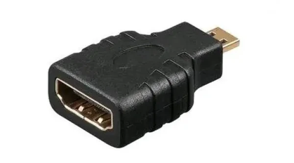 MicroConnect Adaptér microHDMI (M) - HDMI (F) čierna / Plug Play (HDM19F19MM)