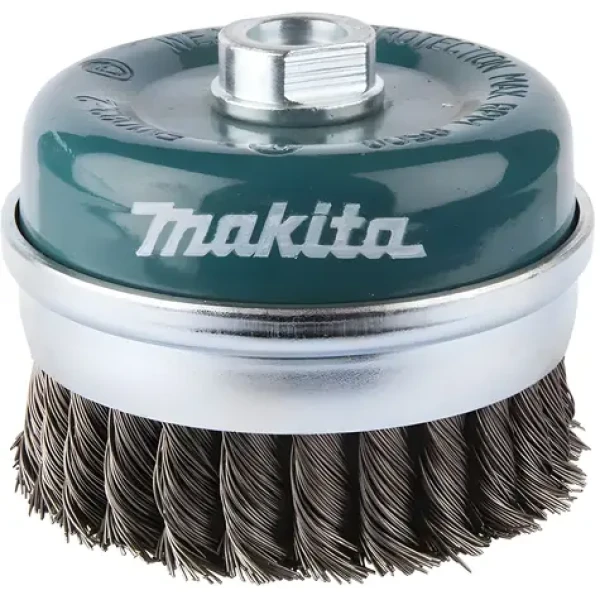 Makita miskovitá drôtená kefa 100 mm / Brúsna kefa / M14 / drôt 0,5 mm / pomosadená (D-29290)