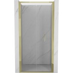 MEXEN - Exo skladacie sprchové dvere 110, transparent, zlatá 816-110-000-50-00