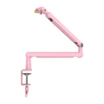 FIFINE BM88 ružová / Stolový stojan pre mikrofón / kovový / C-svorka / dĺžka ramena 706 mm (BM88 Pink)