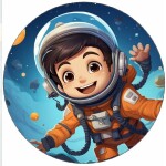 Jedlý papier – malý astronaut, 19,5 cm - Pictu Hap