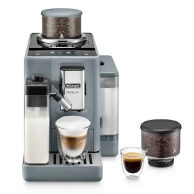 DeLonghi Rivelia EXAM440.55.G sivá / Automatický kávovar / 1450W / 1.4 l / 19 bar / zrnková aj mletá káva (EXAM440.55.G)