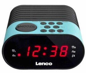 Lenco CR-07 modrá / FM rádio / Hodiny / Alarm / LED displej (CR07 BLUE)