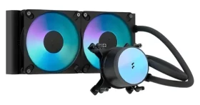 Fractal Design Radius 240 RGB čierna / Komplet vodného chladenia CPU / 240 mm / RGB (FD-W-RA1-2402)