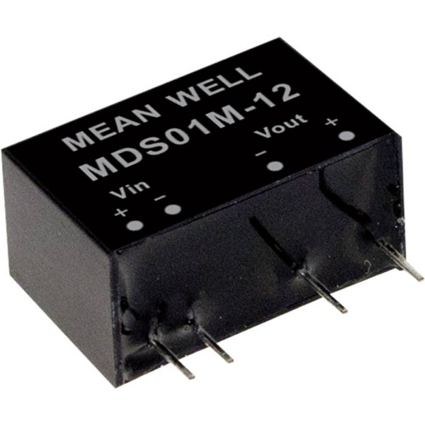 MEAN WELL MDS01N-12 DC / DC menič napätia, modul 84 mA 1 W Počet výstupov: 1 x; MDS01N-12