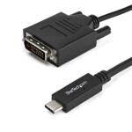 StarTech kábel USB-C na DVI čierna / 1920 x 1200 / Thunderbolt 3 / 1m (CDP2DVIMM1MB)