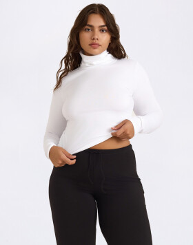 Organic Basics Everyday Turtleneck White S