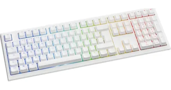 Ducky One X Wireless DE biela / herná klávesnica / MX Linear / bezdrôtová / 2.4 GHz / USB-C / Bluetooth (DKZE2408ST3-CRUSPDOECL2WW1)