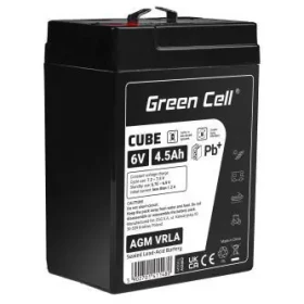 Green Cell Cube AGM VRLA 6V 4.5Ah / Bezúdržbová batéria / IP54 / alarmové systémy a pokladne (AGM6V4-5AH-J)