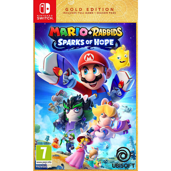 Switch Mario Rabbids Sparks of Hope Gold Ed. Plošinovka Angličtina od rokov Hra pre Nintendo Switch (NSS4346)