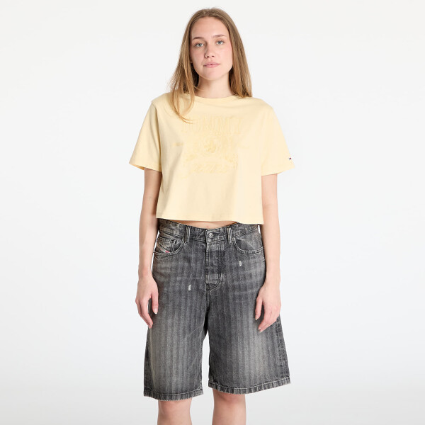 Tričko Tommy Jeans Relaxed Tonal Crew T-Shirt Yellow M