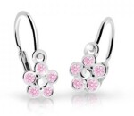 Cutie Jewellery Detské kvietkové náušnice bieleho zlata C2744-10-X-2