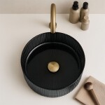 REA - Umývadlo na dosku Ingrid 36x36 Black REA-U8520