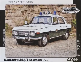 RETRO-AUTA Puzzle č.79 Wartburg 353,1 Volkspolizei (1973)