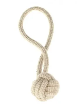 AnimALL Hračka Jutovo-bavlnené preťahovadlo lopta 23 cm (110311)