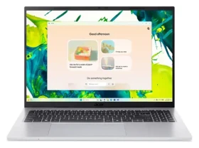 Acer Aspire Go 16 AG16-71P strieborná / Notebook / 16" WUXGA IPS 120Hz / Intel Core i3-1305U / 8GB / 256GB SSD / Linux (NX.JTHEG.001)