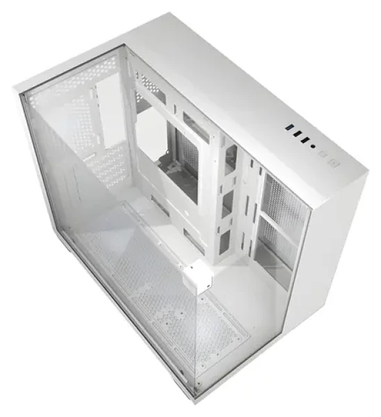 DarkFlash TH285M biela / Midi tower / mATX / ITX / bez ventilátorov / 3× USB-A / 3× tvrdené sklo / bez zdroja (TH285M White)