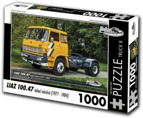 RETRO-AUTA Puzzle TRUCK č.8 Liaz 100.47 ťahač návesov (1977-1984)