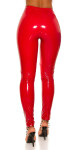 Sexy KouCla Latex Look pants with lacing red