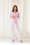 Regina 712 long/r M-XL Z25/26 dámske pyžamo Růžová L