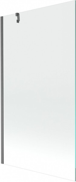 MEXEN/S - Next vaňová zástena FIX 100 x 150, transparent, grafit kartáčovaná 895-100-000-00-00-66