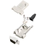 Encitech DTSL09-T-JSRG+HDP15-K 6355-0041-01 sada D-SUB kolíkové lišty 180 ° Pólov: 15 spájkovaný 1 sada; 6355-0041-01
