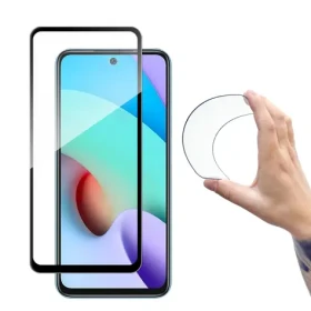 Wozinsky Tvrdené sklo XIAOMI Redmi 10 čierna / Ochranné sklo / Full Cover s rámčekom / lepenie cez celý displej