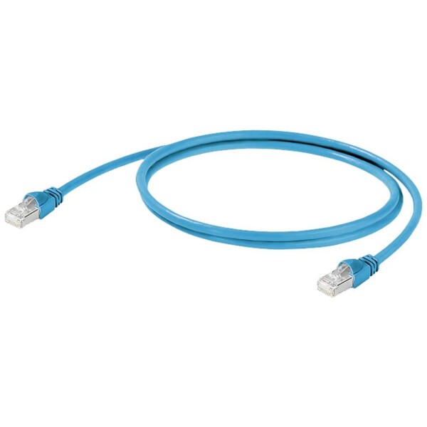 Weidmüller 2813820005 RJ45 sieťové káble, prepojovacie káble CAT 5 SF/UTP 0.50 m modrá 1 ks; 2813820005