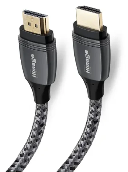 HImage HDMI kábel v2.0 šedá / HDMI kábel / 1,5 m / pozlátený / Ethernet