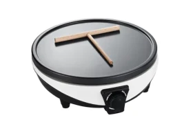 Guzzanti GZ 006 strieborná-čierna / Palacinkovač / 1000 W / priemer 30 cm / termostat (GZ 605)